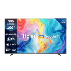 Haier H100S90FUX 100 Inch QD Mini LED 4K Google TV